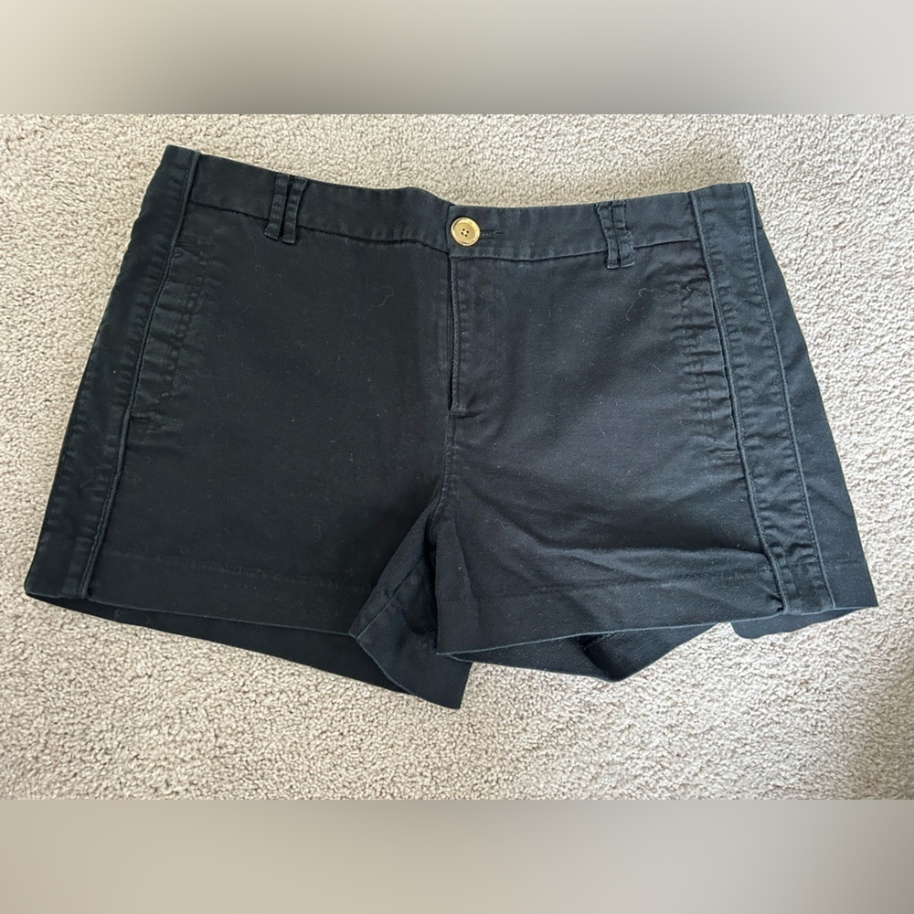 Banana Republic Martin Fit Black Stretch Chino Shorts Women’s Size 14 14